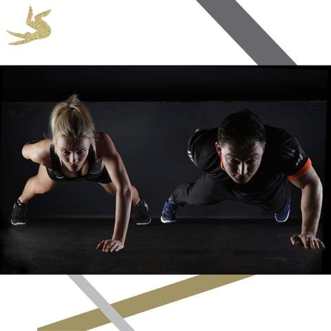 Allenamento in coppia con flessioni, pacchetto Duetto
