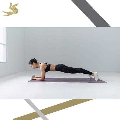 Esercizio di plank, personal training da 50 minuti